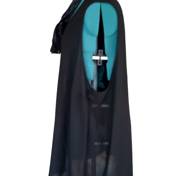 Maggie Barnes Sexy Sheer Black Camisole With Scarf 4X Fall Winter Wardro… - Picture 2 of 10